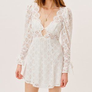 NWT For Love & Lemons Charmaine Mini Dress